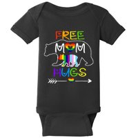 Lgbtq Pride Mama Bear Free Mom Hugs Pride Baby Bodysuit