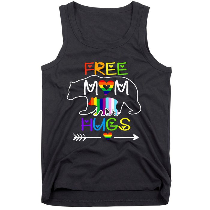 Lgbtq Pride Mama Bear Free Mom Hugs Pride Tank Top