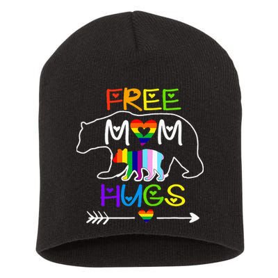 Lgbtq Pride Mama Bear Free Mom Hugs Pride Short Acrylic Beanie