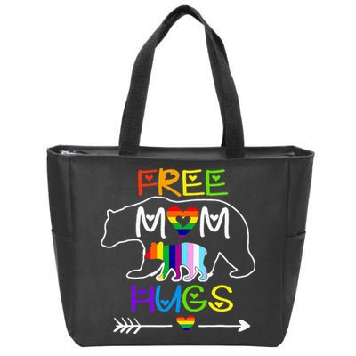 Lgbtq Pride Mama Bear Free Mom Hugs Pride Zip Tote Bag