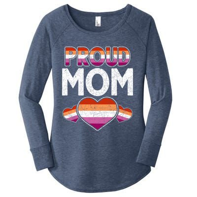 Lgbtq Pride Month Proud Mom Lesbian Hu Rights Queer Lgbt Gift Women's Perfect Tri Tunic Long Sleeve Shirt