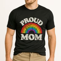 L.G.B.T.Q Proud Mom G.A.Y Pride Lgbt Ally Rainbow Cooling Performance Crew T-Shirt