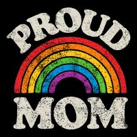 L.G.B.T.Q Proud Mom G.A.Y Pride Lgbt Ally Rainbow Cooling Performance Crew T-Shirt