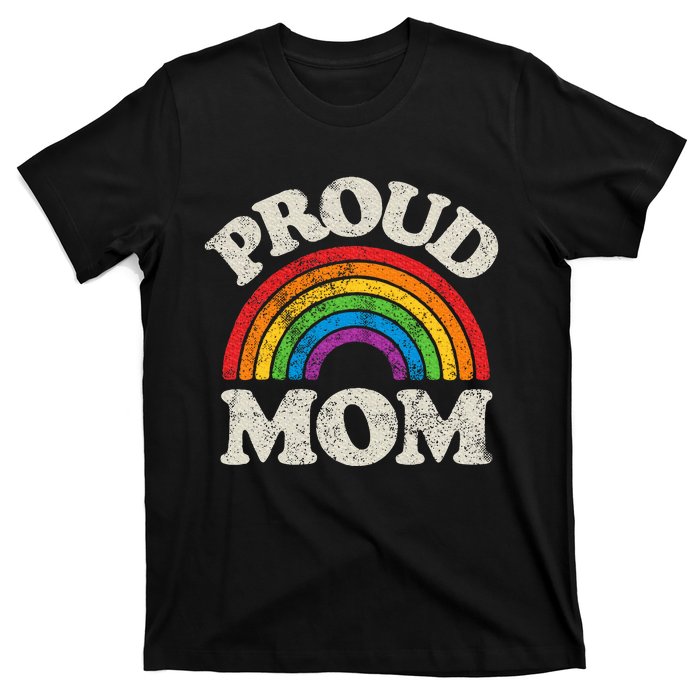 L.G.B.T.Q Proud Mom G.A.Y Pride Lgbt Ally Rainbow T-Shirt