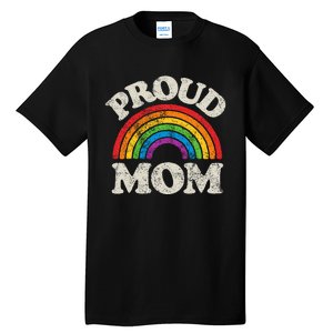 L.G.B.T.Q Proud Mom G.A.Y Pride Lgbt Ally Rainbow Tall T-Shirt