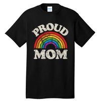 L.G.B.T.Q Proud Mom G.A.Y Pride Lgbt Ally Rainbow Tall T-Shirt