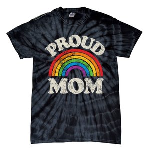 L.G.B.T.Q Proud Mom G.A.Y Pride Lgbt Ally Rainbow Tie-Dye T-Shirt