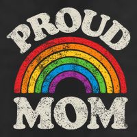 L.G.B.T.Q Proud Mom G.A.Y Pride Lgbt Ally Rainbow Golf Towel