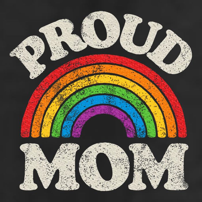 L.G.B.T.Q Proud Mom G.A.Y Pride Lgbt Ally Rainbow Golf Towel