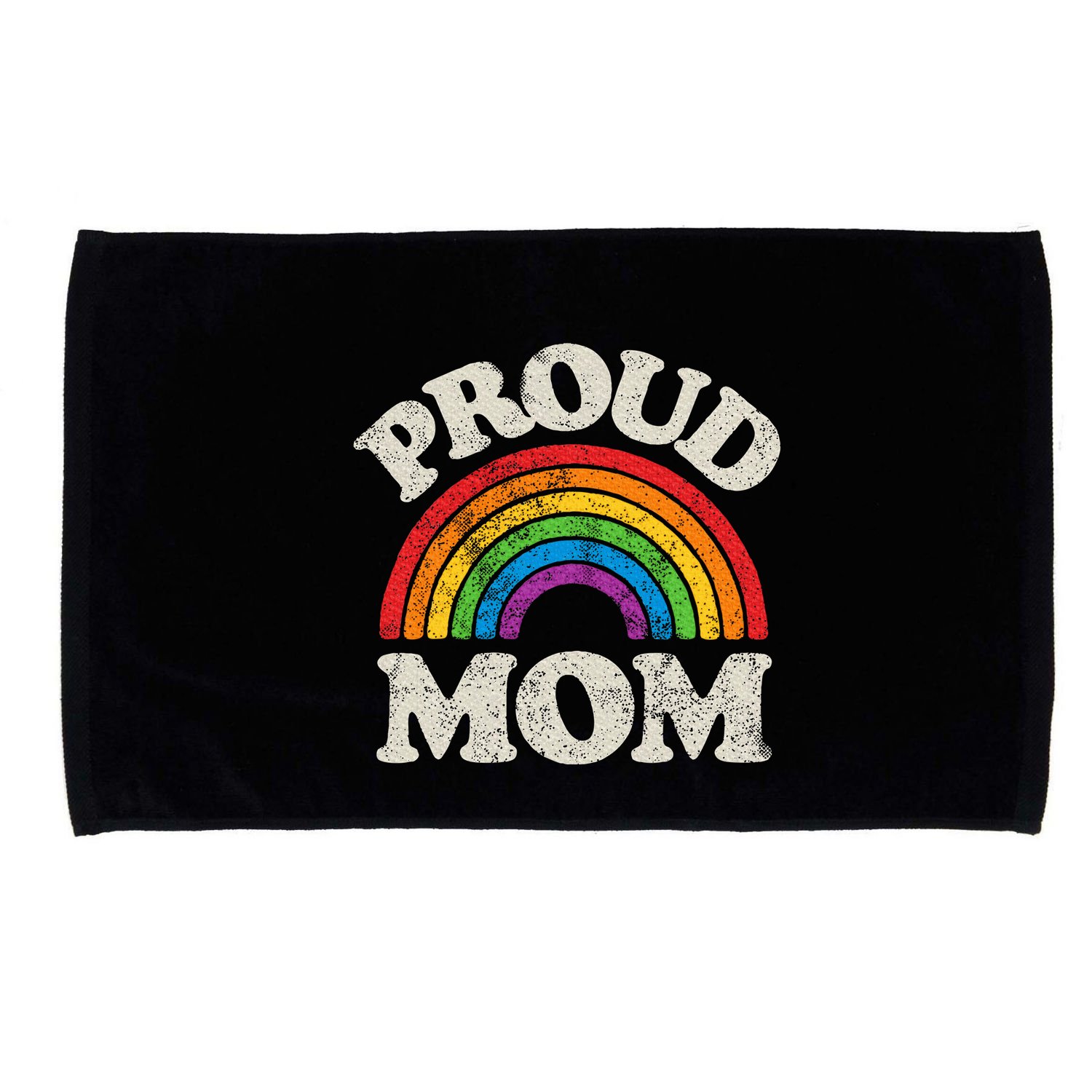 L.G.B.T.Q Proud Mom G.A.Y Pride Lgbt Ally Rainbow Microfiber Hand Towel