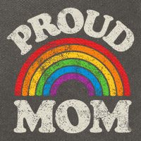 L.G.B.T.Q Proud Mom G.A.Y Pride Lgbt Ally Rainbow Cotton Canvas Backpack
