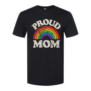 L.G.B.T.Q Proud Mom G.A.Y Pride Lgbt Ally Rainbow Softstyle CVC T-Shirt