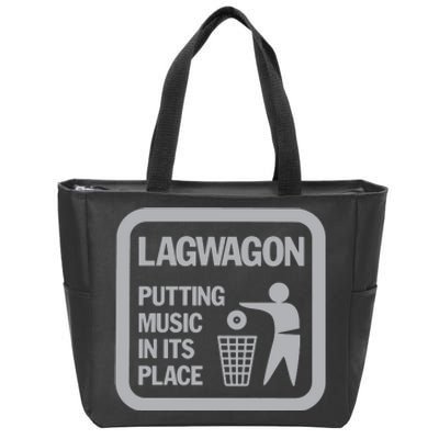 LAGWAGON PUTTING MUSIC Zip Tote Bag