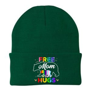 LGBTQ Pride Mama Bear Free Mom Hugs Knit Cap Winter Beanie