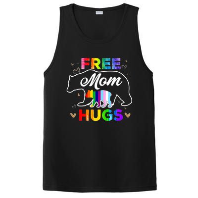 LGBTQ Pride Mama Bear Free Mom Hugs PosiCharge Competitor Tank