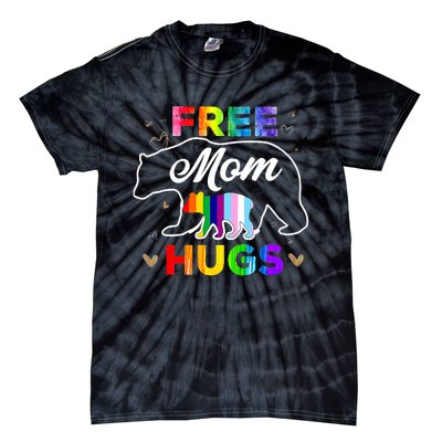 LGBTQ Pride Mama Bear Free Mom Hugs Tie-Dye T-Shirt