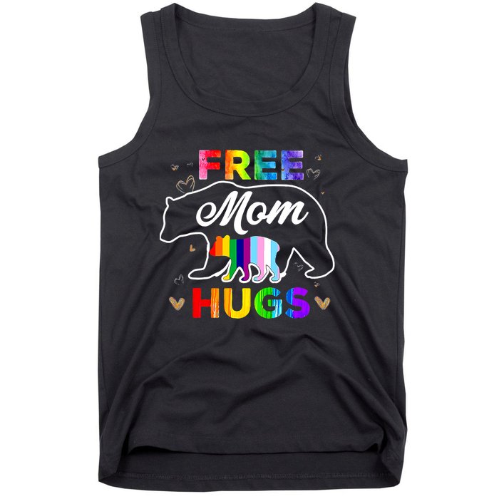 LGBTQ Pride Mama Bear Free Mom Hugs Tank Top