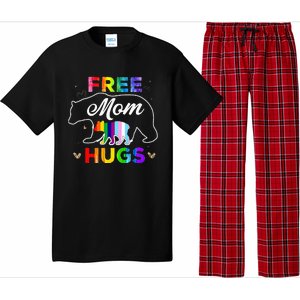 Lgbt Pride Mama Bear Free Mom Hugs Pajama Set