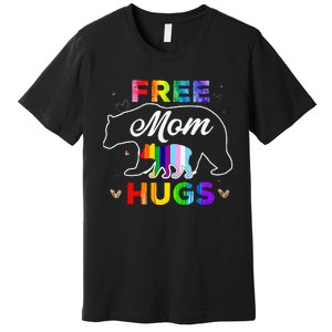 Lgbt Pride Mama Bear Free Mom Hugs Premium T-Shirt