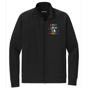 Lgbt Pride Mama Bear Free Mom Hugs Stretch Full-Zip Cadet Jacket