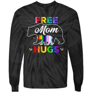 Lgbt Pride Mama Bear Free Mom Hugs Tie-Dye Long Sleeve Shirt