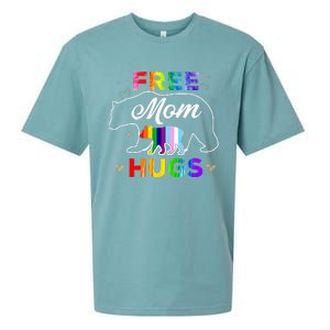 Lgbt Pride Mama Bear Free Mom Hugs Sueded Cloud Jersey T-Shirt