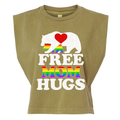 LGBTQ Pride Mama Bear Free Mom Hugs Mothers Day Garment-Dyed Women's Muscle Tee