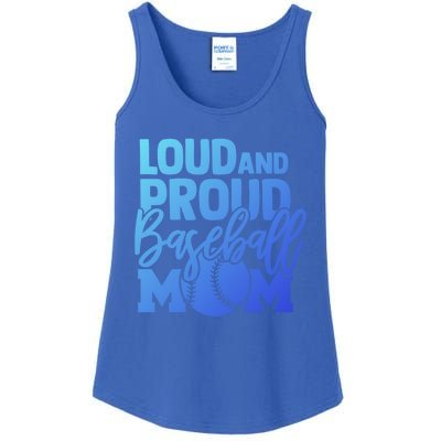 Loud Proud Mom Baseball Mother Cool Gift Ladies Essential Tank