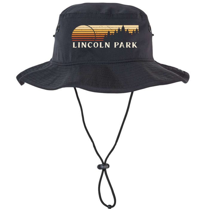 Lincoln Park Mi Vintage Evergreen Sunset Eighties Retro Legacy Cool Fit Booney Bucket Hat