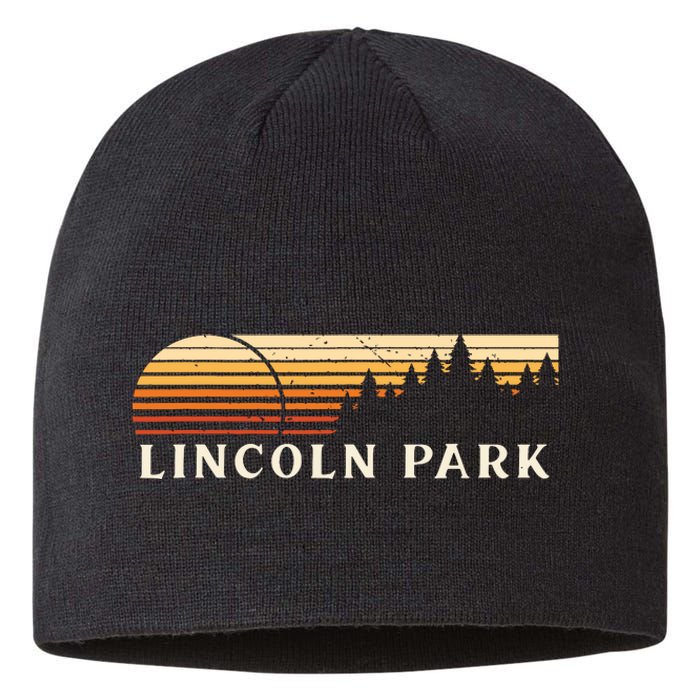 Lincoln Park Mi Vintage Evergreen Sunset Eighties Retro Sustainable Beanie