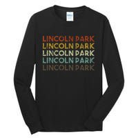 Lincoln Park Michigan Retro Vintage City Tall Long Sleeve T-Shirt