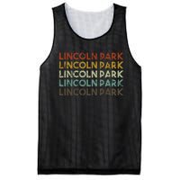 Lincoln Park Michigan Retro Vintage City Mesh Reversible Basketball Jersey Tank