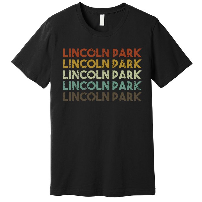 Lincoln Park Michigan Retro Vintage City Premium T-Shirt