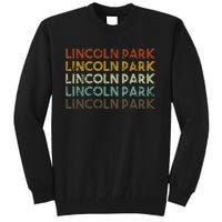 Lincoln Park Michigan Retro Vintage City Tall Sweatshirt