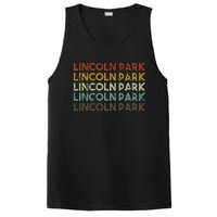 Lincoln Park Michigan Retro Vintage City PosiCharge Competitor Tank