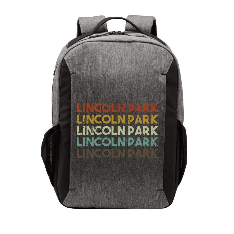 Lincoln Park Michigan Retro Vintage City Vector Backpack
