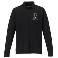 LGBTQ Pride Mama Bear Free Mom Hugs Performance Long Sleeve Polo