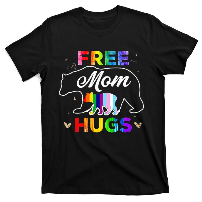 LGBTQ Pride Mama Bear Free Mom Hugs T-Shirt