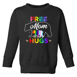 LGBTQ Pride Mama Bear Free Mom Hugs Toddler Sweatshirt