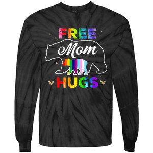 LGBTQ Pride Mama Bear Free Mom Hugs Tie-Dye Long Sleeve Shirt