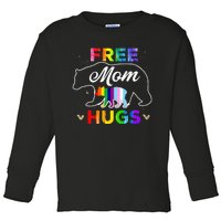 LGBTQ Pride Mama Bear Free Mom Hugs Toddler Long Sleeve Shirt