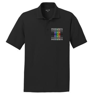 Lgbtqia Pride Month Design Gaypride Love PosiCharge RacerMesh Polo