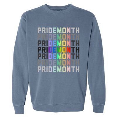 Lgbtqia Pride Month Design Gaypride Love Garment-Dyed Sweatshirt