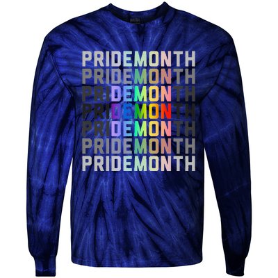 Lgbtqia Pride Month Design Gaypride Love Tie-Dye Long Sleeve Shirt