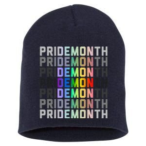 Lgbtqia Pride Month Design Gaypride Love Short Acrylic Beanie