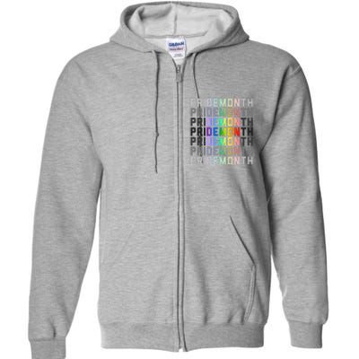 Lgbtqia Pride Month Design Gaypride Love Full Zip Hoodie