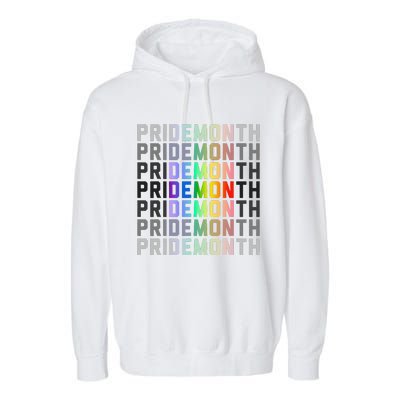 Lgbtqia Pride Month Design Gaypride Love Garment-Dyed Fleece Hoodie