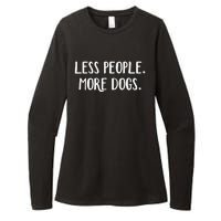 Less People More Dogs Womens CVC Long Sleeve Shirt