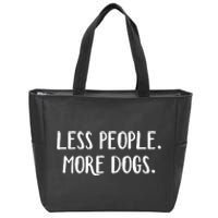 Less People More Dogs Zip Tote Bag