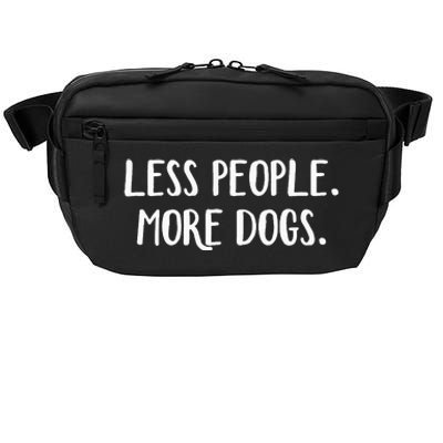 Less People More Dogs Crossbody Pack